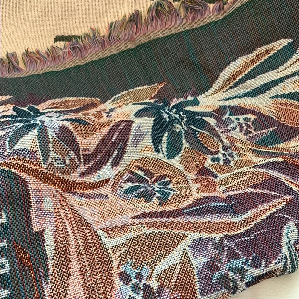 Throw with Scripture Verse NWOT